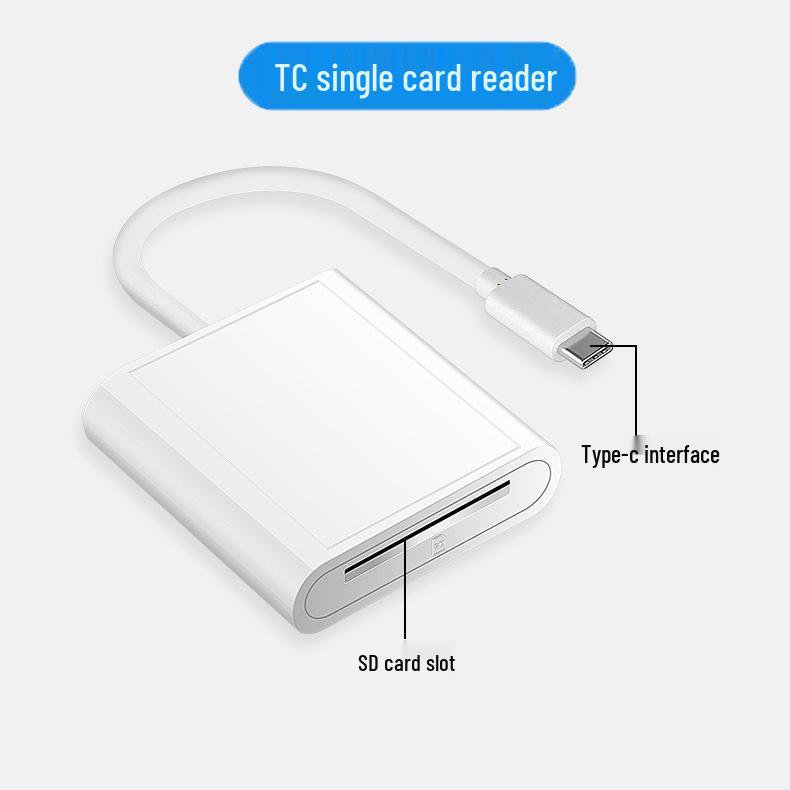 

Універсальний зчитувач карт Apple - Сумісний з iPhone 13, комп ютерами та мобільними телефонами; Читає SD/CF/TF Карти та Файли з Камери