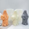 Halloween Ghost Candle Silicone Molds DIY Hand-held Pumpkin Skull Ghost Crafts Plaster Soap Resin Concrete Mold Halloween Gift