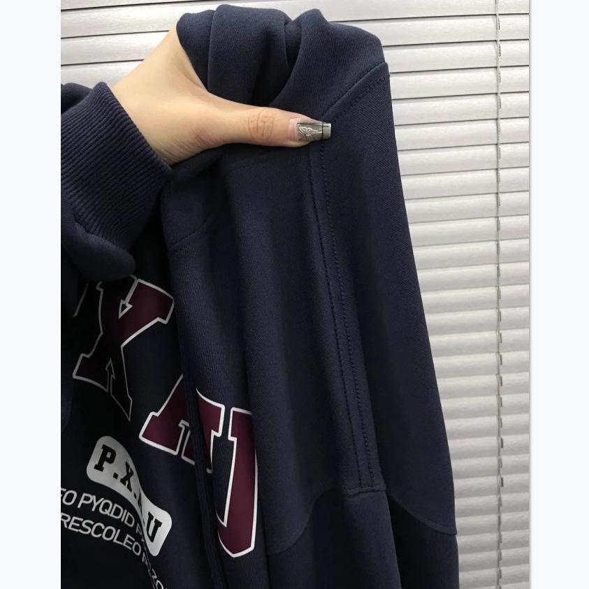 Korean Hip Hop Oversized Fleece Hoodie - Unisex Autumn/Winter Style