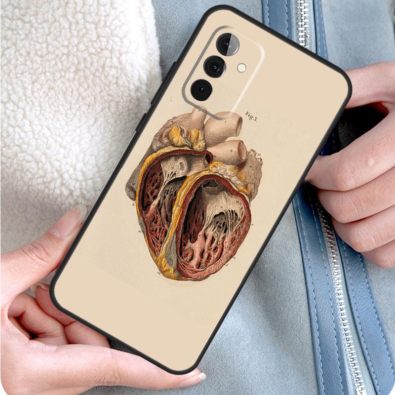 Medical Human Anatomy Phone Case For Samsung Galaxy A15 A25 A35 A55 A54 A34 A14 A13 A33 A53 A12 A32 A52 A71 A51