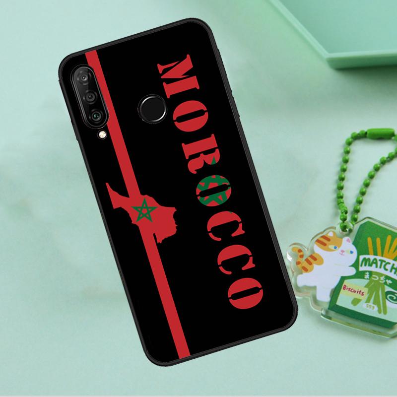 Morocco Flag Coat Of Arms For Huawei Nova 12i 12s 7i 8i 11i 9 10 SE Y90 Y60 Y70 Y72 Y61 Y91 P30 P40 Lite P60 Pro Case