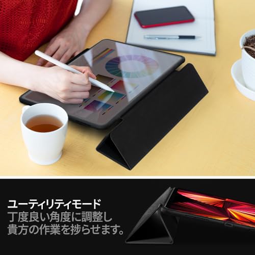 Spigen Rugged Armor Pro Case for iPad Pro 11-inch (2022, 2021, 2020, 2018) 4th/3rd/2nd/1st Generation, Tri-Fold Cover with Stand, Apple Pencil Compati