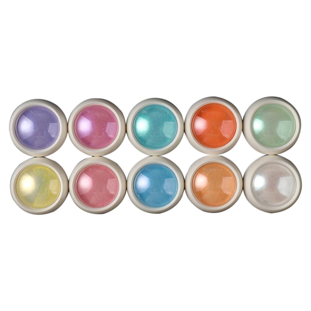 New Nail Art Ice Transparent Mirror Symphony Fairy Powder High Transparent Aurora Nail Glitter