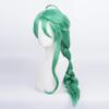 Anime Wig Genshin Impact Atractylodes Bag Green Fried Dough Twists Braid Dull Hair Bangs Long Cosplay