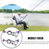 Aluminum Alloy Fishing Chair Umbrella Holder 25mm Aperture Foldable Fishing Accessory for Fishing Seat with Quick Connect
