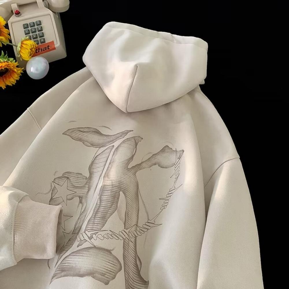 

Purple sweater men s and women s autumn suede thickened stiff hoodie 3XL