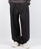 Deumakeu M Stripe Chicano Wide One-Tuck Pants - Deep Charcoal
