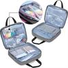 Oxford Sewing Kit Bag Multiple Pockets Large Capacity Storage Tote Bag Square Embroidery Project Bag Embroidery Supplies