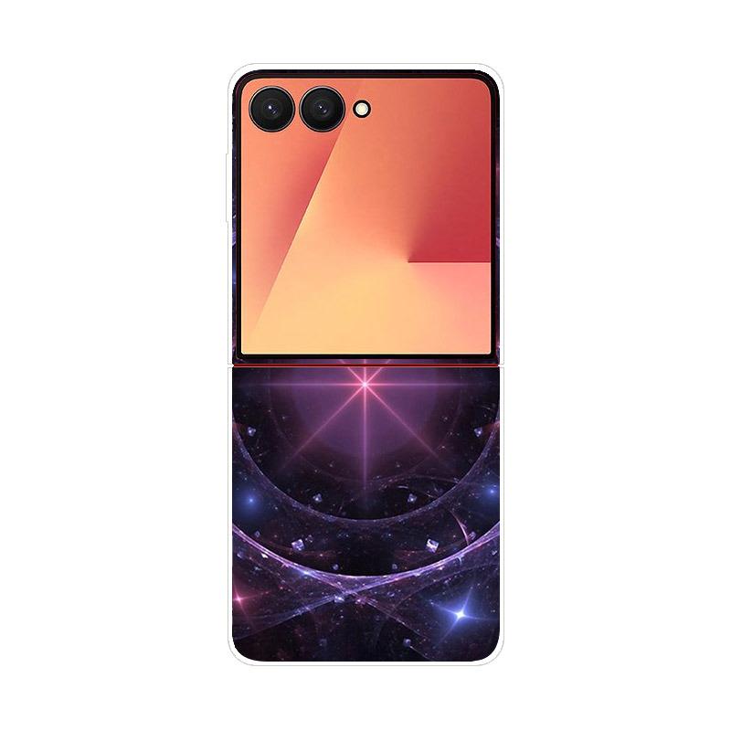 Luxury Transparent Phone Case For Samsung Galaxy Z Flip 7 Cases Hard PC Folding Cover For Galaxy Z Flip7 Shockproof Capa Fundas