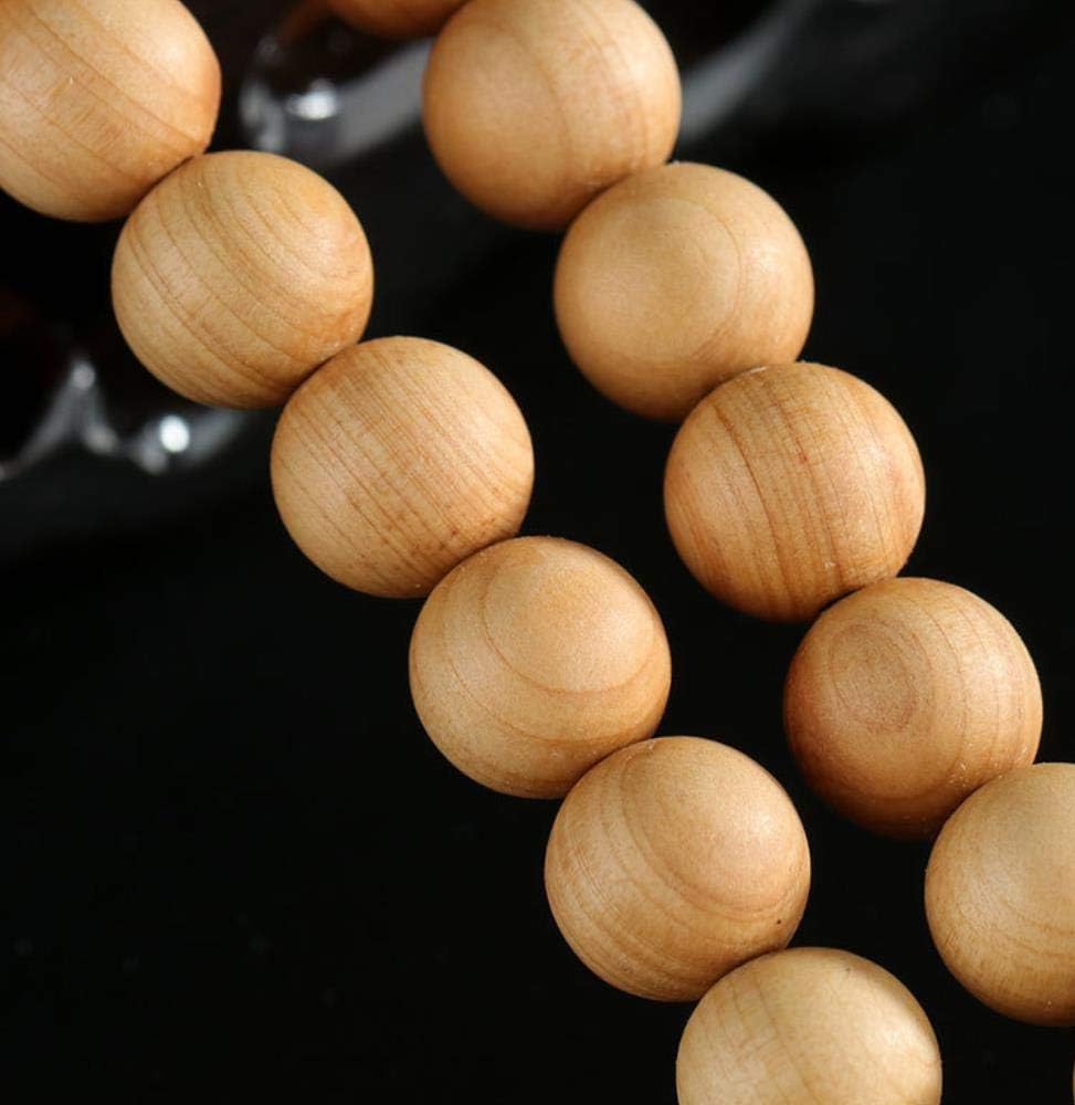[SITEDAN] Buddhist Prayer Beads NecklaceBracelet for Men, 108 Beads (10mm), Women's Bracelet, Made of Wooden (Oakwood), with Herbal Scent