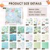 126 Stück Quadratische vorgeschnittene Patchwork-Stoffe 5 x 5'' Baumwoll-Bastelstoff-Bündel DIY Patchwork-Stoff für die Herstellung von Beuteln, Haaraccessoires