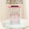 New Mini Portable Three Spray Household Humidifier Fan, USB Spray Fan, LED Night Light, Air Cooler, Desktop Air Cooler