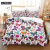 Blue Butterfly Duvet Cover Set King Size 220X240 Double Bed Single 3D Queen Bedding Sets Pink Full Twin Quilt Linen Pillowcase