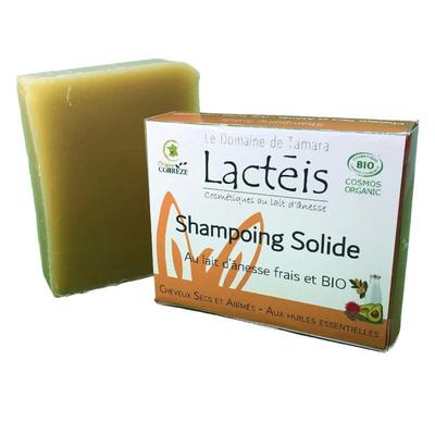 Natural Organic Shampoo Bar Containing 40% French Donkey Milk - Avocado & Argan Oil, 1 Pack, 110g