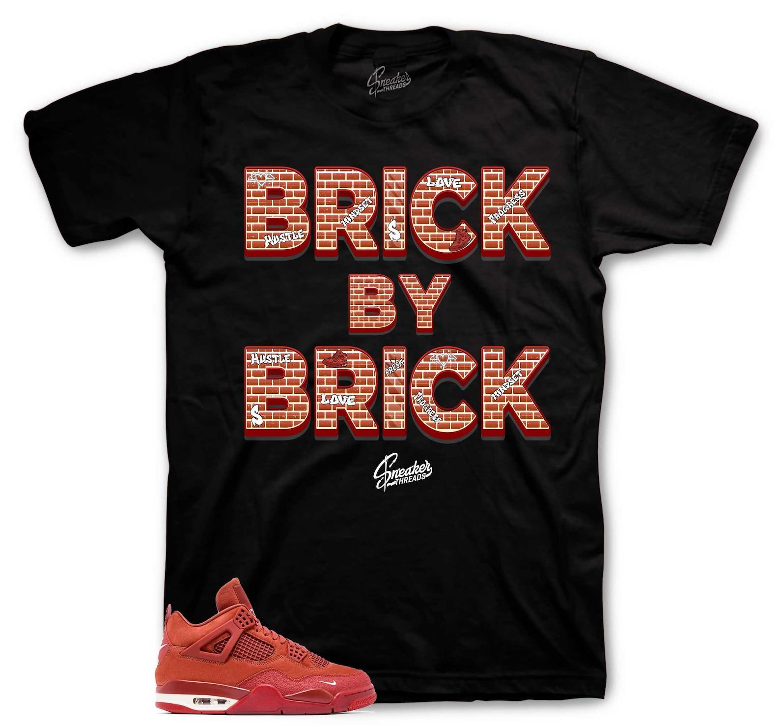 Brick By Brick Sneaker Tee - Retro AJ4 Matching Shirt 4XL