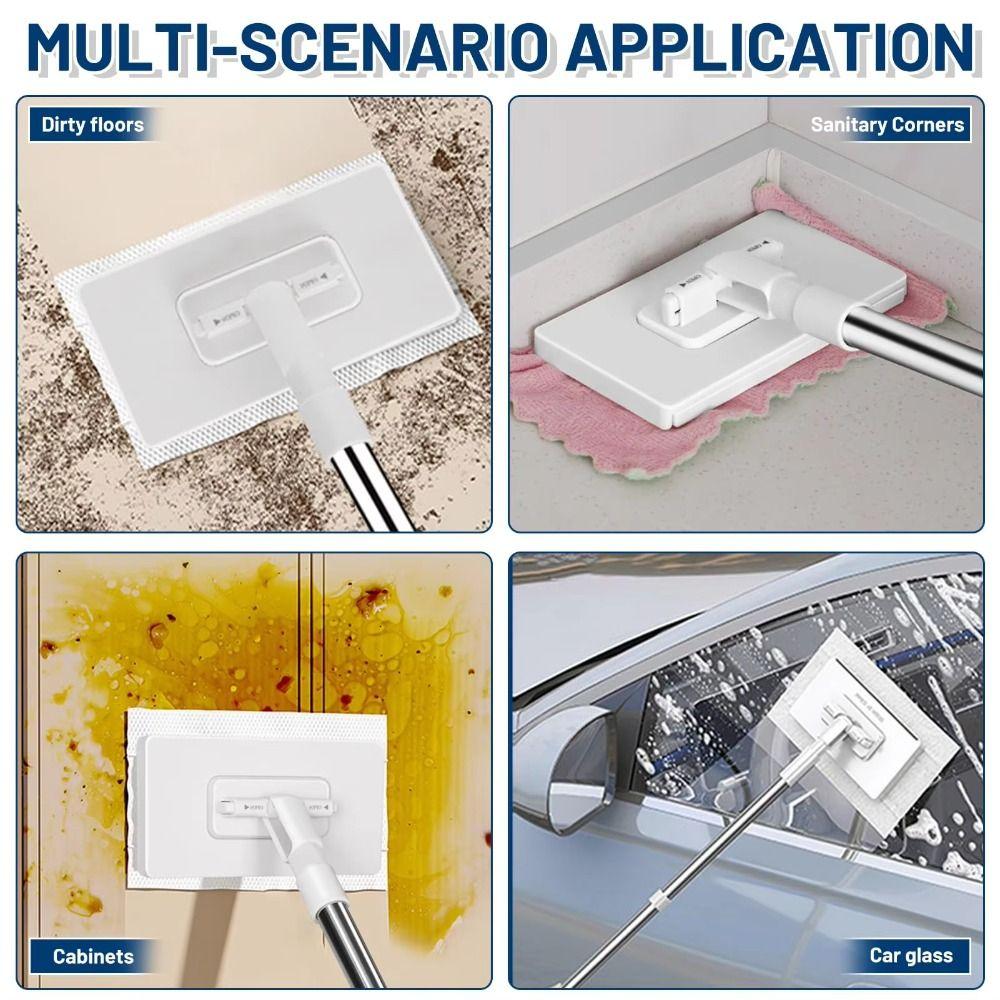 Clamping Hands-free Mop 360° Rotating Head No-wash Mops New Towel Mop  Dust Removal