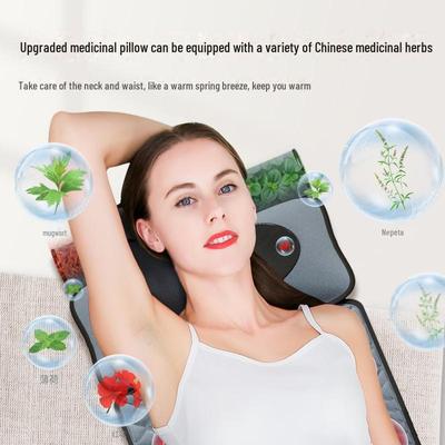 Full-Body Heating Massage Cushion with Airbag for Shoulders, Cervical, and Waist