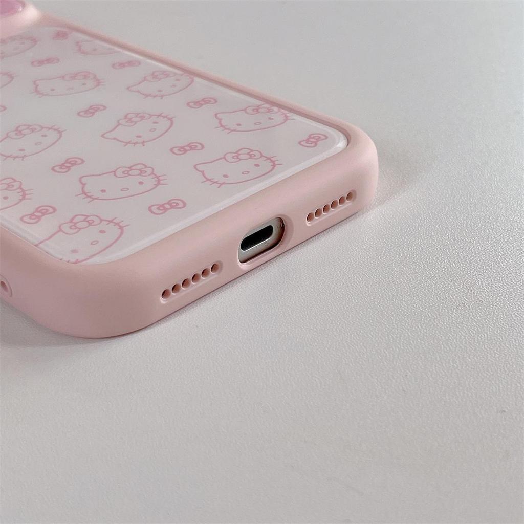 Large Cartoon KT Cat iPhone 15/17/16 PROMAX Drop-proof Case