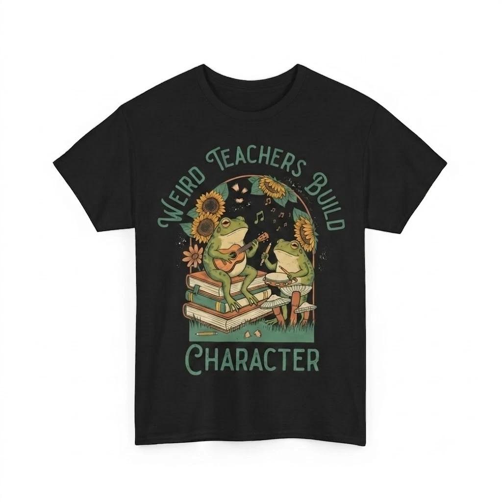Frog Teacher Shirt For Back To School Shirt, Funny Teacher T Shirt 2XL