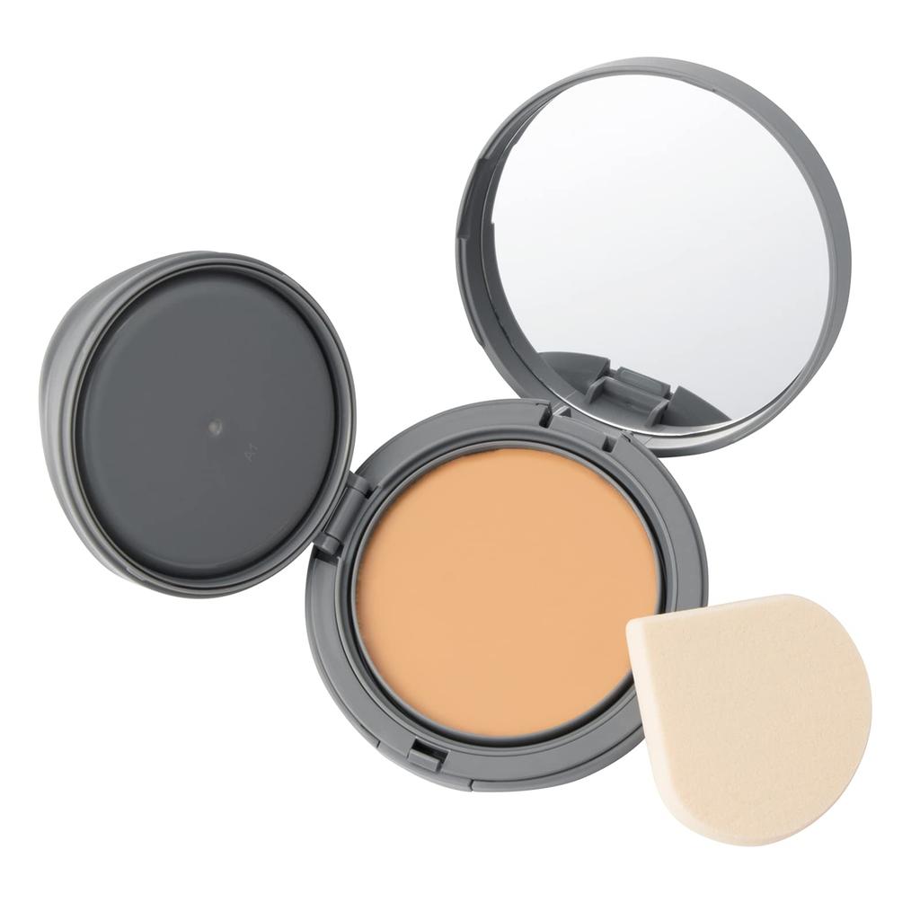 Chacott Cream Foundation Case Sold Includes 20g SPF25 592 Ochre (Refill) Separately, Puff, Capacity, PA++ (Non-chemical Formula), Color (B)