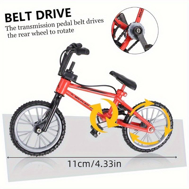 1: 12 Scale Bicycle Model with Metal Alloy Body Plastic Handles and Tires Exquisite Details, Creative Display Garden Accessories