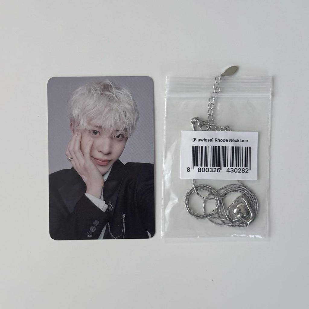 [USED] TREASURE FLAWLESS Necklace Limited Trading Card Jung Hwan