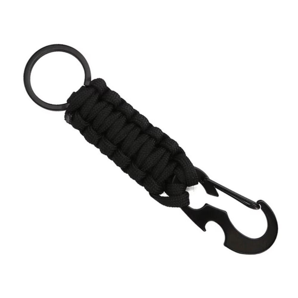 Rope Keychain Bottle Opener Keyring Bottle Opener Key Chain Climb Keychain Umbrella Rope Keychain чёрный