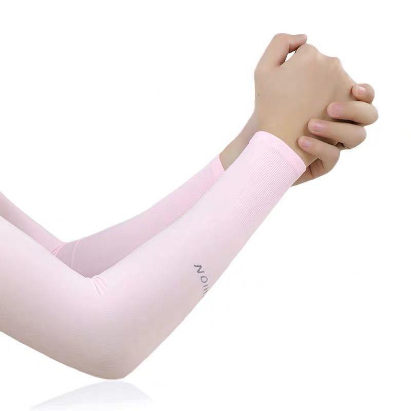 Unisex Ice Silk UV Protection Arm Sleeves for Summer Sports & Cycling