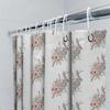 Floral Shower Curtain Nature Botanical Pattern Waterproof Bathroom Decor Vintage Farmhouse Rustic Home Decor Washable Fabric