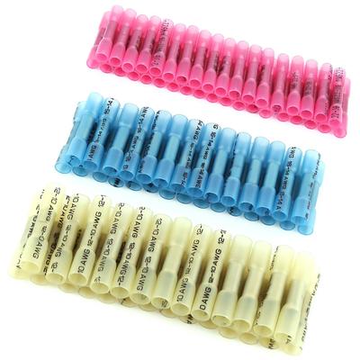 300 Pcs Red Blue Yellow Heat Shrink Wire Connectors Insulated Electrical Terminals  Wire Cable Wrap