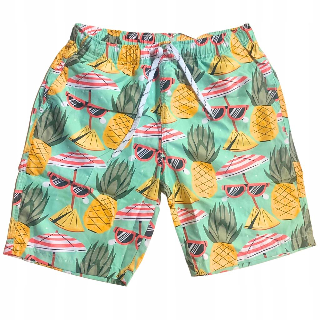 Beach Shorts Youth Hawaiian Shorts Mesh Swim Trunks Slim M