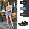 First layer sheepskin insole Mary Jane shoes women's 2025 summer new crooked head leather single shoes casual French commuter shoes