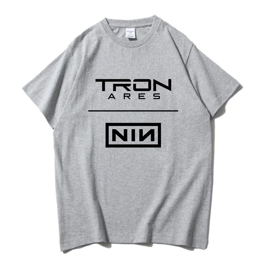 Nine Inch Nails Tron Ares T-shirt Rock Band Album Printing Tshirts Cotton Loose Casual Fashion Tee-shirt Graphic Print Tees