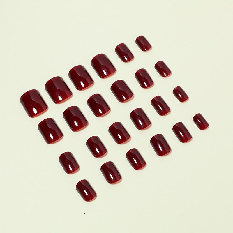24pcs Full Cover Acrylic Press-On Nails Fake Nails Set, Artificial Nails Manicure Nail Art Supplies