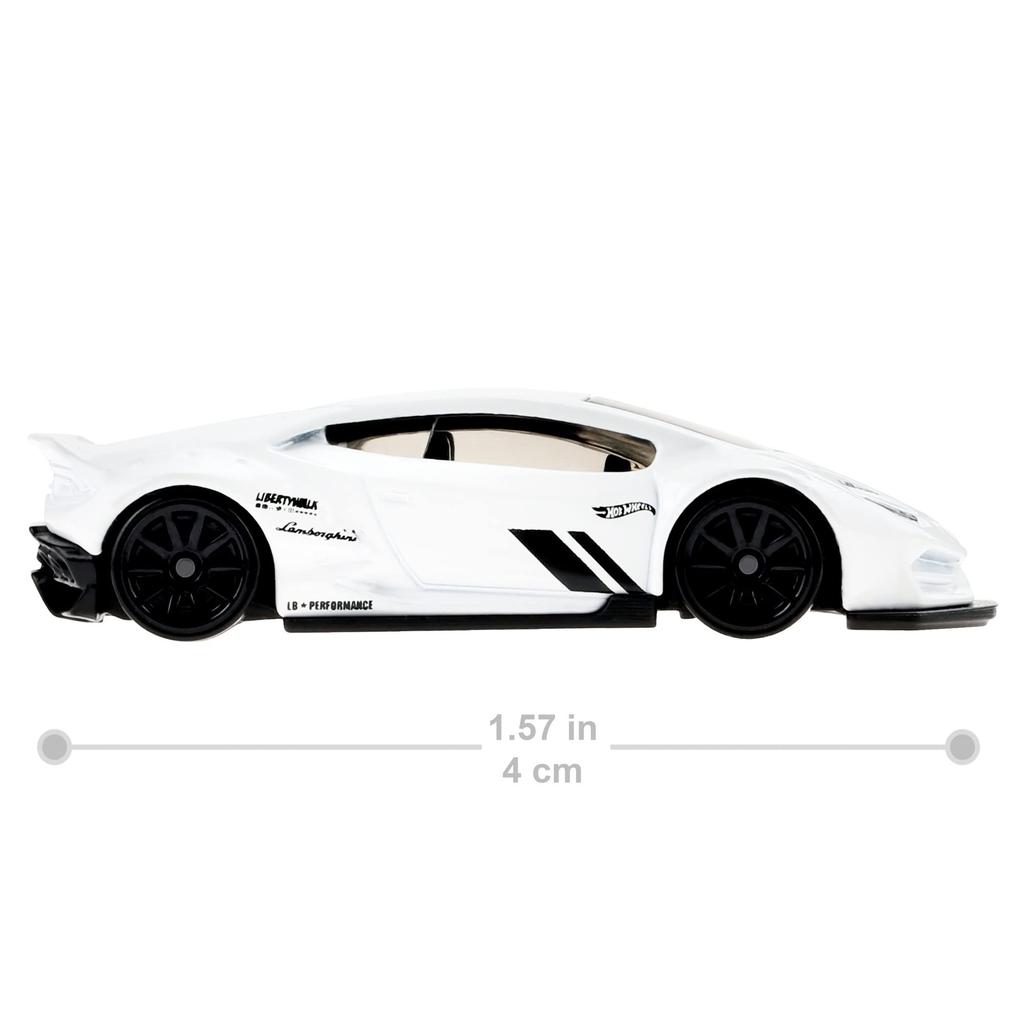 Hot Wheels Basic Car LB Works Lamborghini Huracan Coupe 3 and HHF36 White Mini [Ages up]