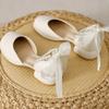 Women Pumps Mary Janes High Heels Shoes Lolita Summer Chunky Sandals 2026 New String Bead Luxury Party Women Shoes Mujer Zapatos