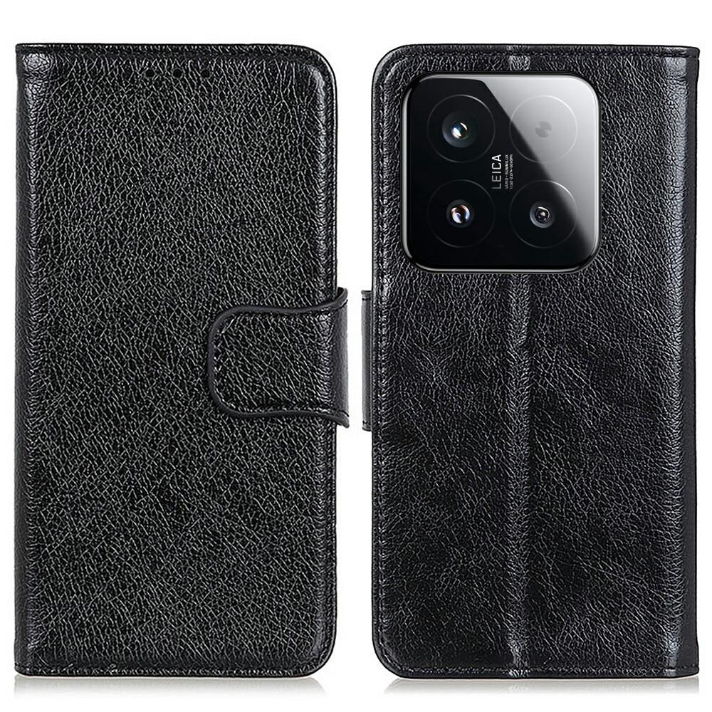 For Xiaomi 15T Case Nappa Texture Split Leather Wallet Phone Cover