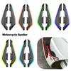 2Pcs Motorcycle  Fixed Front Fairing Winglets with Adhesive Decoration StickerAerodynamic Wing Set Front Side Spoiler Winglets