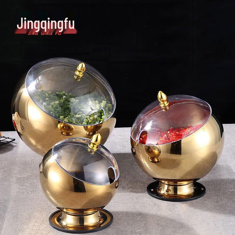 Schräge Schüssel aus Edelstahl zum Dippen und Würzen