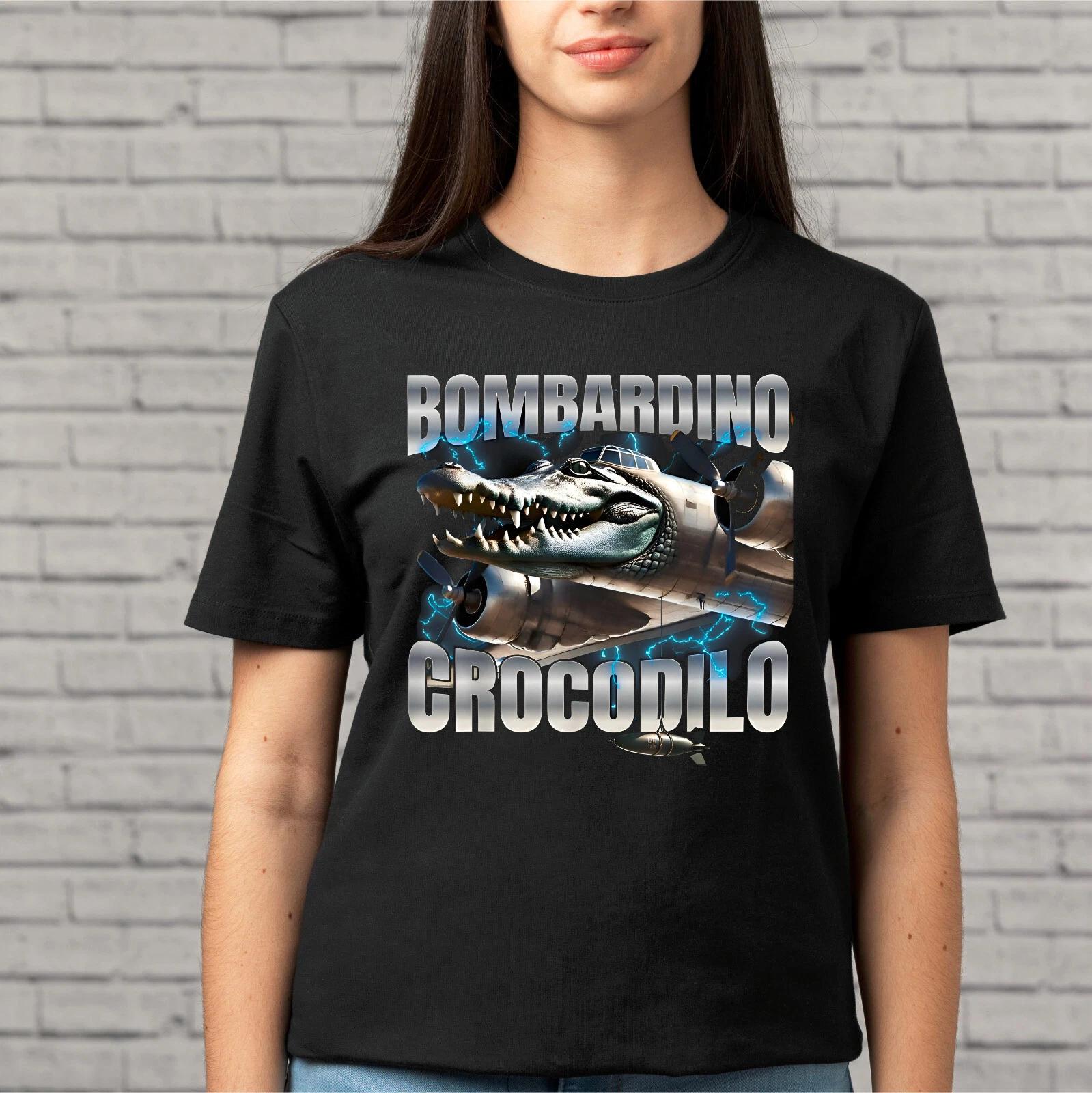 Смешной Крокодил Мем Bombardiro Crocodilo Смешная Мозговая Гниль Футболка S