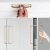 10pcs Solid Aluminum Alloy Kitchen Furniture Cabinet Knobs and Handles Funiture Door Pulls Wardrobe Cabinet Knob Drawer Handles