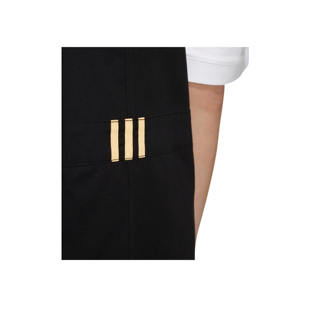 Adidas Neo Einfarbiges Latzkleid mit großer Tasche Damenkleid Schwarz HS6833