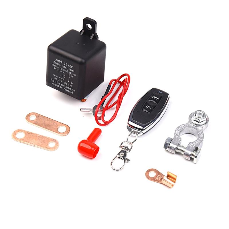 Remote Battery Disconnect Switch,12V 200A Wireless Type5 Remote Control Battery Disconnect Switch