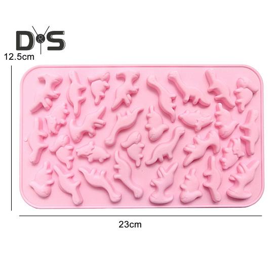 Dinosaur Mold Multi Purpose Fine Workmanship Lightweight Dinosaur Silicone Fondant Mould