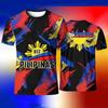 Tricou Bărbați cu Imprimare 3D Steagul Philippines Sun Star Pilipinas Patriotic Respirabil Uscare Rapidă Casual Mânecă Scurtă Streetwear Topuri