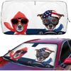 Car Windshield Sun Shade Cute, Dog Car Window Shades for Front Windshield | Car Front Window Shades Funny Windshield Sun Shade Cover Foldable Cartoon