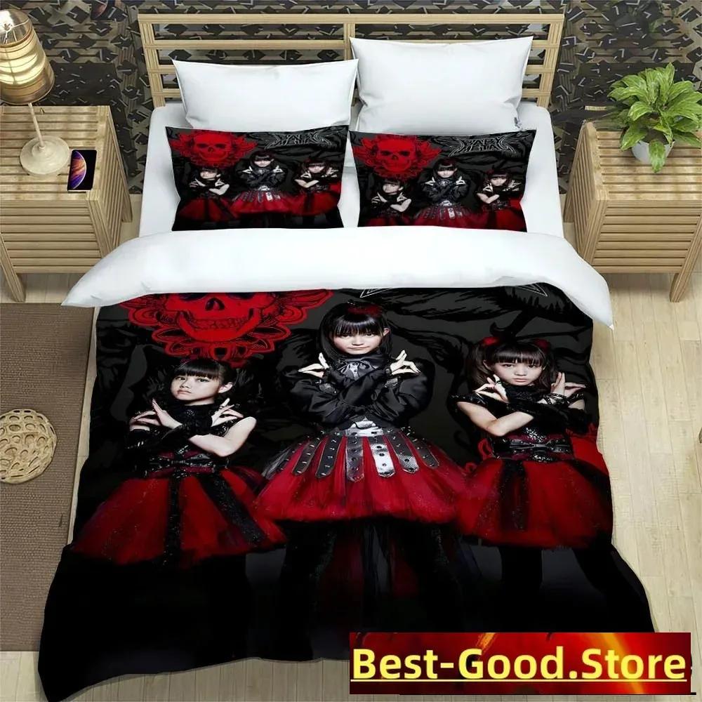 3D Print Rock Music Babymetal Bedding Sets Exquisite Supplies Set Duvetcover Bed Comforter Set Bedding Set Luxury Birthday Gift