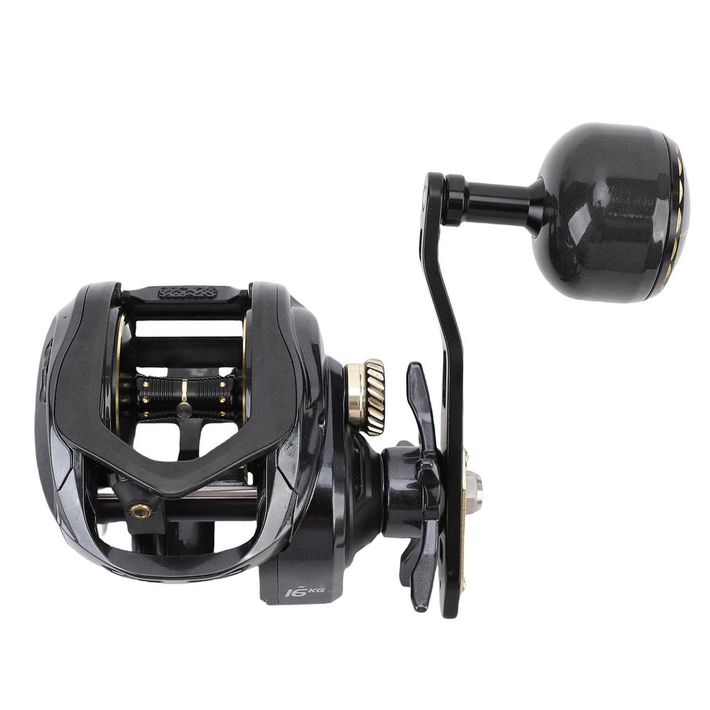 Baitcasting-Rolle 7.2:1 Übersetzung 16KG Bremskraft 12 Bremseinstellungen Weitwurf Linkshand Baitcaster Rolle