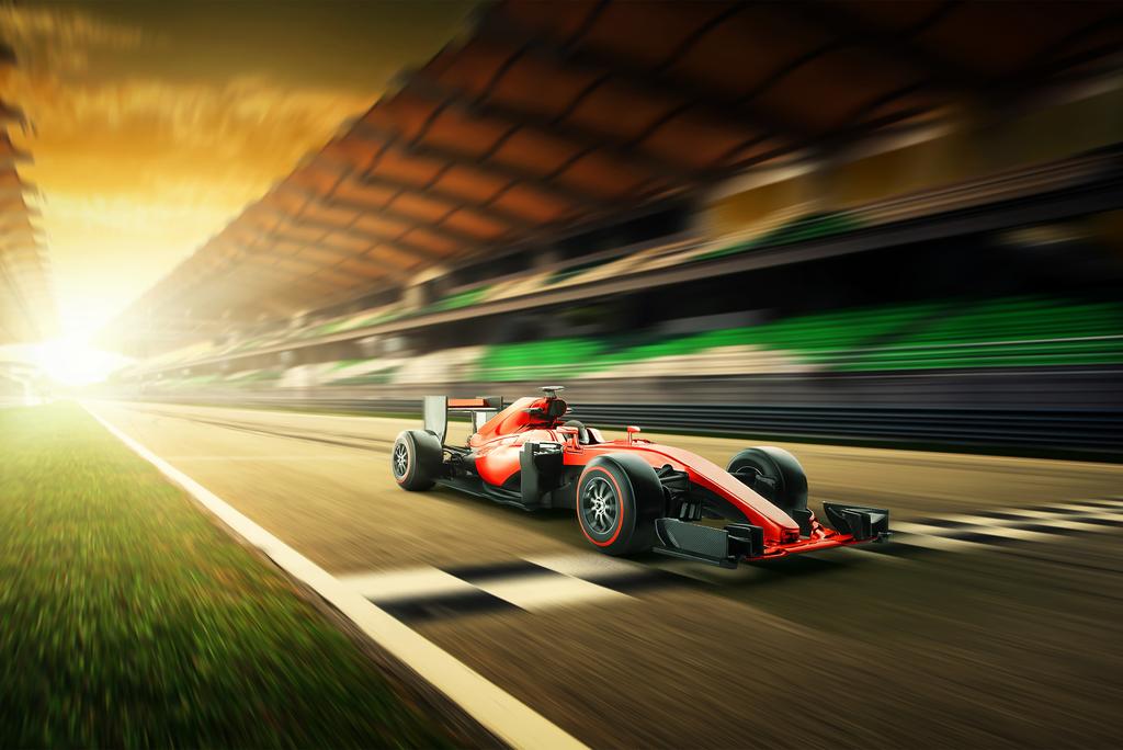 Photomural F1 Car On The Finish Line Non-Woven 368x280