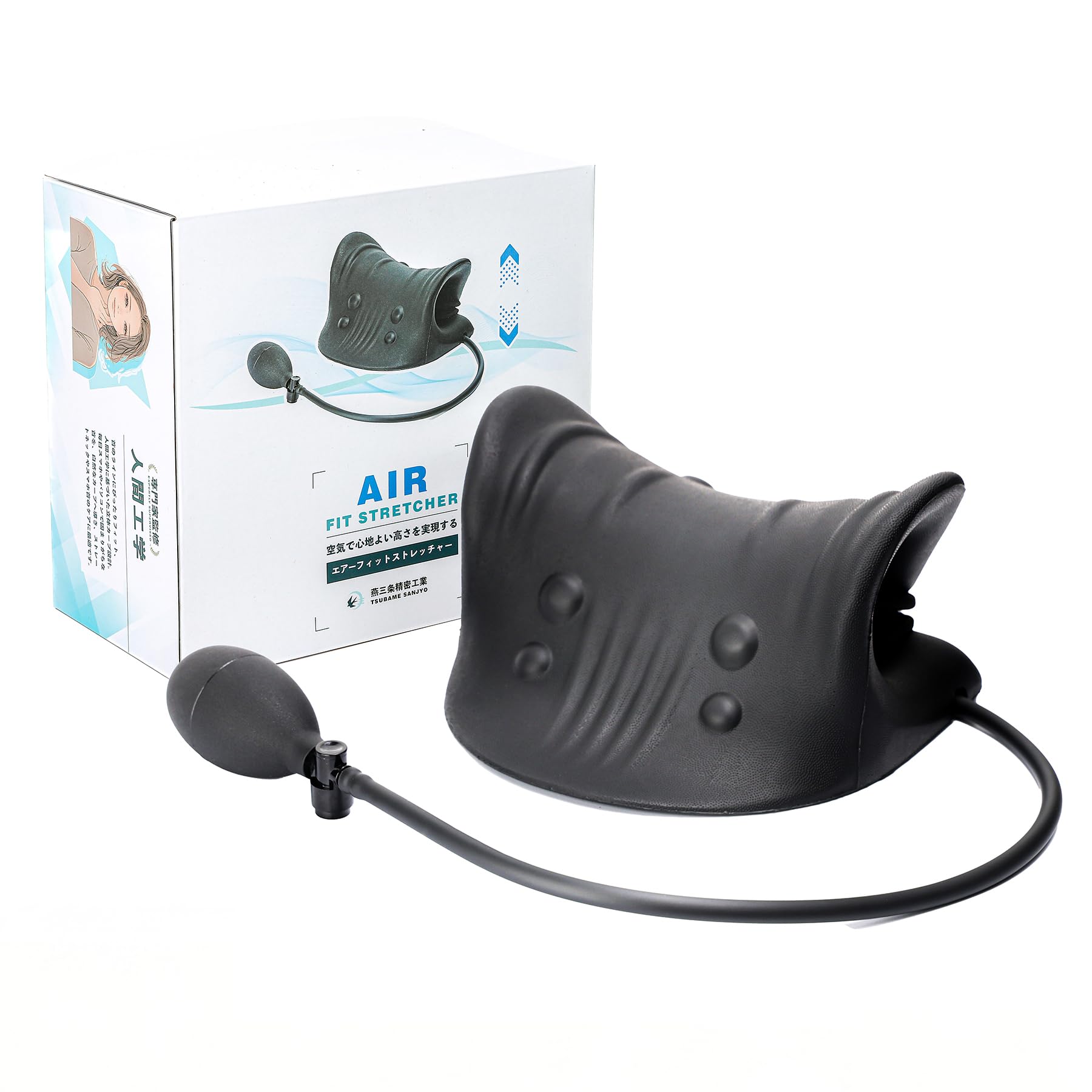 

Tsubame-Sanjo Precision Industry Air Fit Растяжка, Регулируемая по высоте, Подушка для растяжки шеи, Оборудование для здоровья, Релаксация, Поддержка осанки